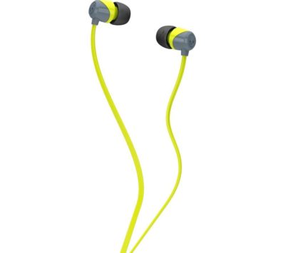 SKULLCANDY Jib Headphones - Grey & Hot Lime